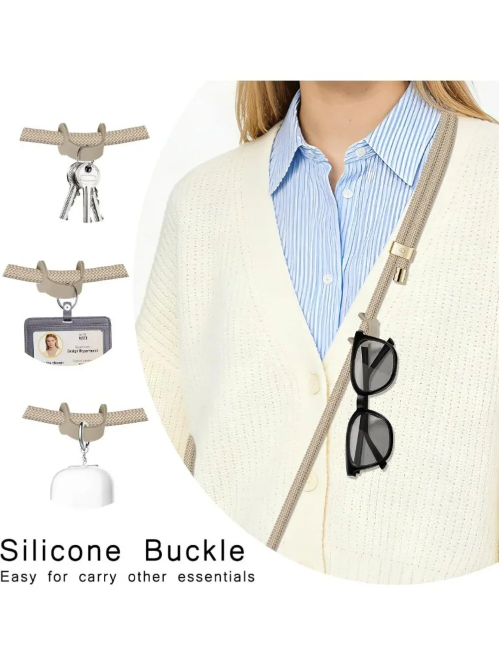 Premium Cell Phone Lanyard & Wrist Strap, Crossbody Charms with Metal Buckle